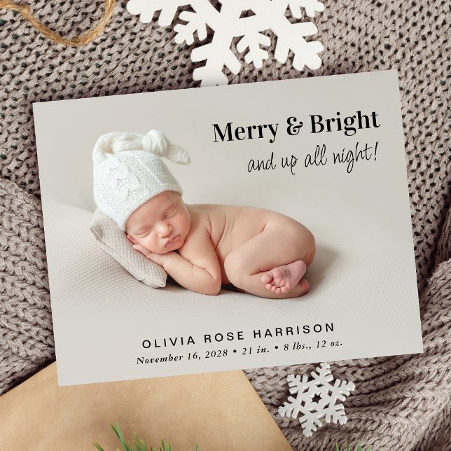 Budget 4 Foto God jul Birth Notification (A fun and unique way to introduce family and friends to your  baby this holiday season)