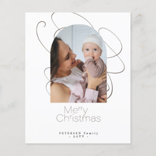 Budget 4 fotokort God jul Helgdag Flygblad