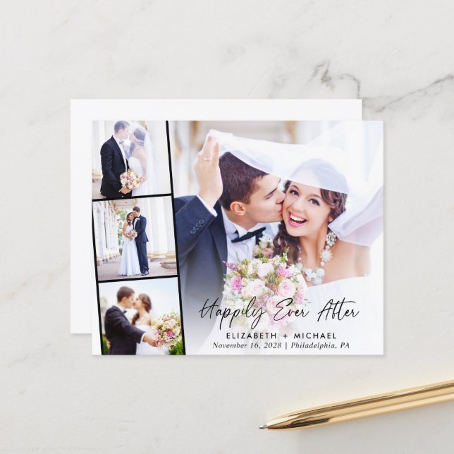 Budget 4 - inbjudan att ta emot fotobröllop (Fram/Back In Situ)