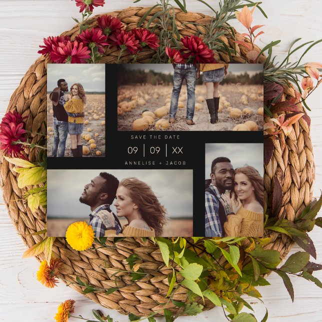 Budget 4 Photos Collage Minimalist Modern Bröllop (Skapare uppladdad)