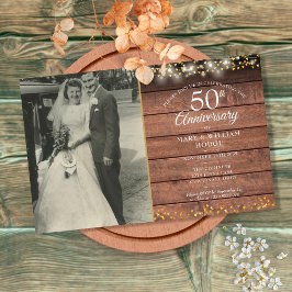 Budget 50-årsjubileum - inbjudan till Rustic Photo
