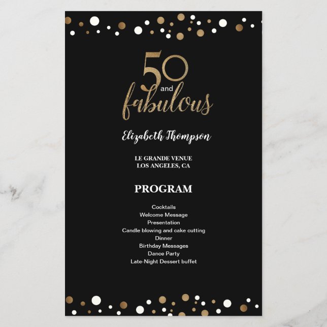 Budget 50 och fantastiskt 50-dagarsprogram (Baksida)