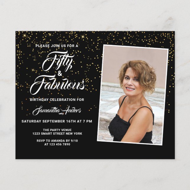 Budget 50 och Uppmaning till Fabulous Guld Glitter (Framsida)