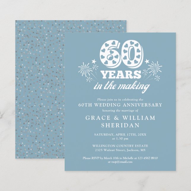 Budget 60-årsjubileum Inbjudan (Fram/baksida)