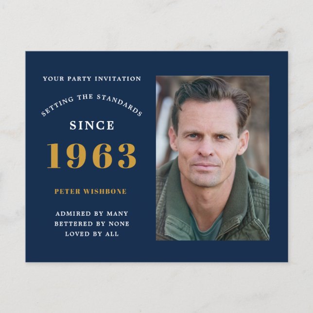 Budget 60 födelsedag 1963 Namn Foto Flygblad (Framsidan)