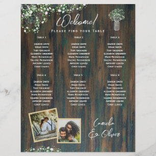 BUDGET 6 Bord Rustic Gypsophila PHOTO-säte