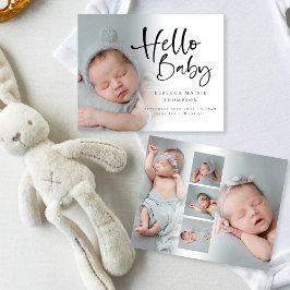 Budget 6 Photo Girl Boy Hej Baby Birth Announce