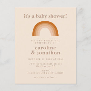 Budget 70-talet: Regnbåge Terracotta Baby Shower I