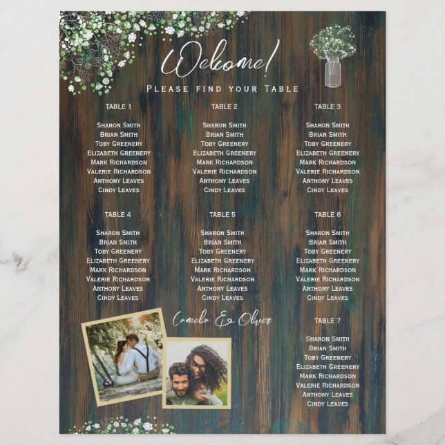 BUDGET 7 Bord Rustik Gypsophila FOTO Sittplatser (Framsida)