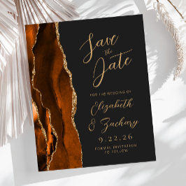 Budget Agate Bränd Orange Guld Mörk Spara Datum
