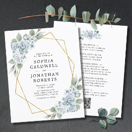 Budget allt i en inbjudan till bröllopsinbjudan fö