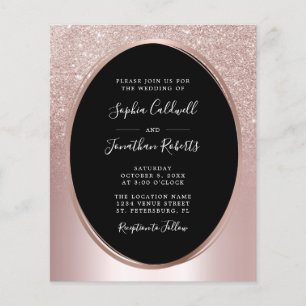 Budget allt i en  inbjudan till bröllopsinbjudan i