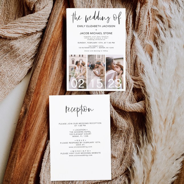 Budget allt på en Bröllop av minimalistisk enkel Flygblad (Skapare uppladdad)