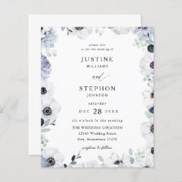 Budget Anemone & Eucalyptus Winter Blommigt Bröllo