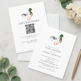 Budget Anka Baby Shower 2-sidig registreringskod Q
