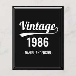 Budget Anpassningsbar Birth Year Black Birthday bj