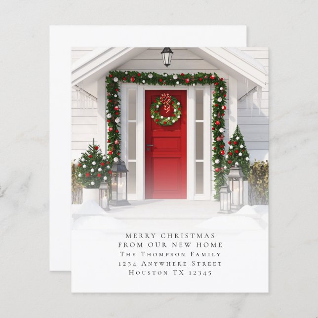 BUDGET Anpassningsbar Photo God jul New Home (Fram/baksida)