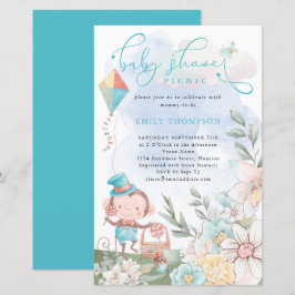 Budget Apmonkeypojken Blågrön Baby Shower Picknick