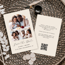 Budget Arch 3-Photo Collage Beige Spara datum