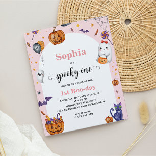 BUDGET Arch Rosa Spooky 1:a Halloween-födelsedag