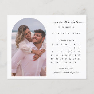 BUDGET Ark kalender foto Spara datumet Flygblad