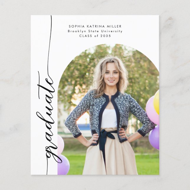 Budget Ark Utexaminerad Foto Examen Annonsering (Framsida)