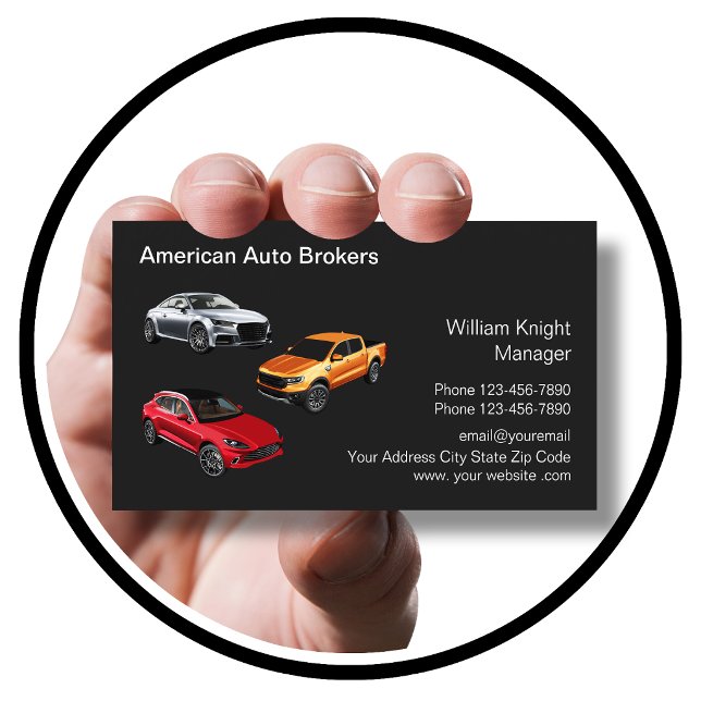 Budget Automotive Broker Tema Visitkort (Skapare uppladdad)