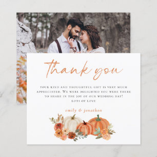 Budget Autumn Pumpkins Photo Bröllop Tack