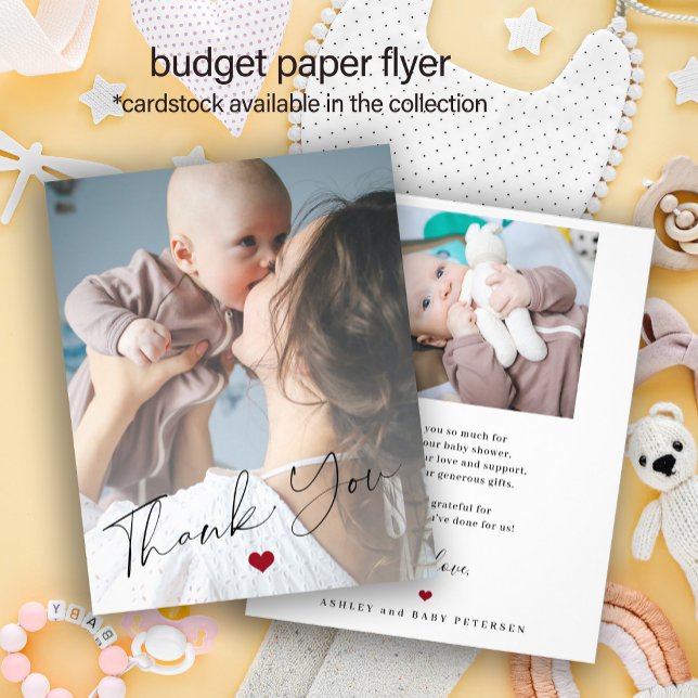 Budget baby 2 bilder manus tackkort flygblad (Skapare uppladdad)