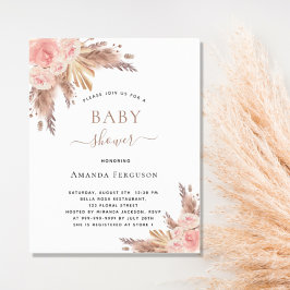 Budget Baby duschboho pampas gräs ro guld