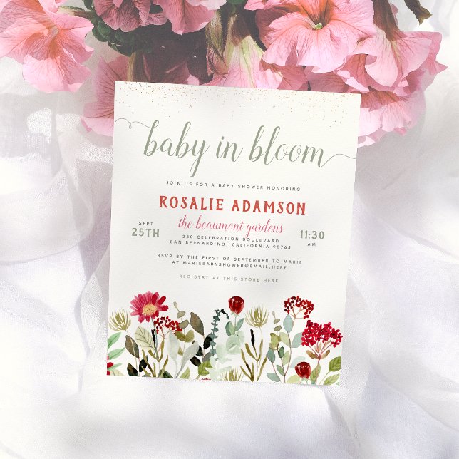 Budget Baby i Bloom | Blommigt Greenery Baby Showe (Skapare uppladdad)