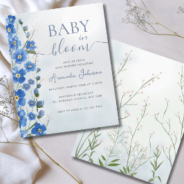 Budget Baby i Bloom Boy Blue Blommigt Shower
