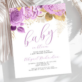 Budget Baby i Bloom Lilac Blommigt Baby Shower