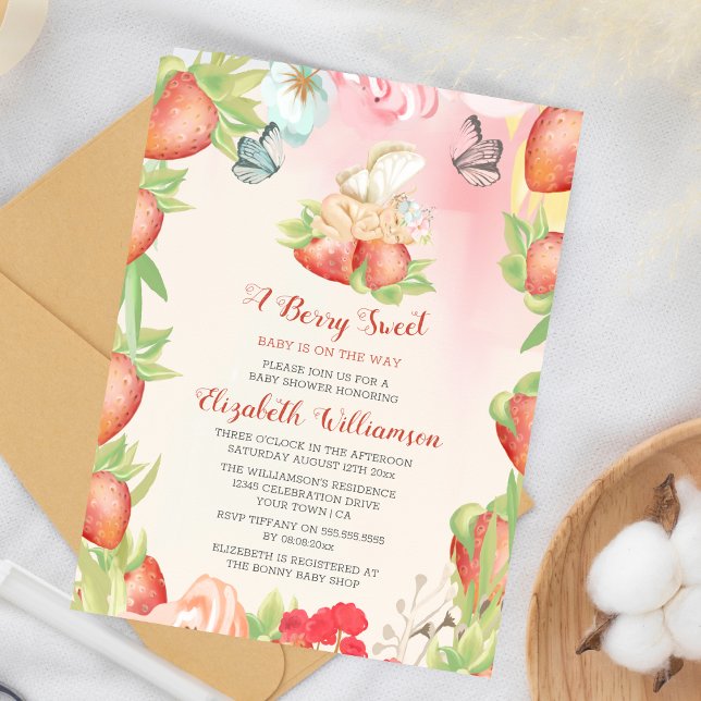 Budget Baby Shower Berry Sweet Strawberry (Skapare uppladdad)