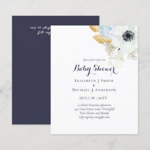 BUDGET Baby Shower Blue Anemone