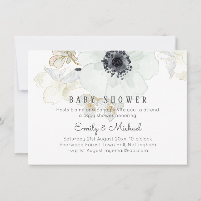 BUDGET Baby Shower Blue Anemone (Framsida)