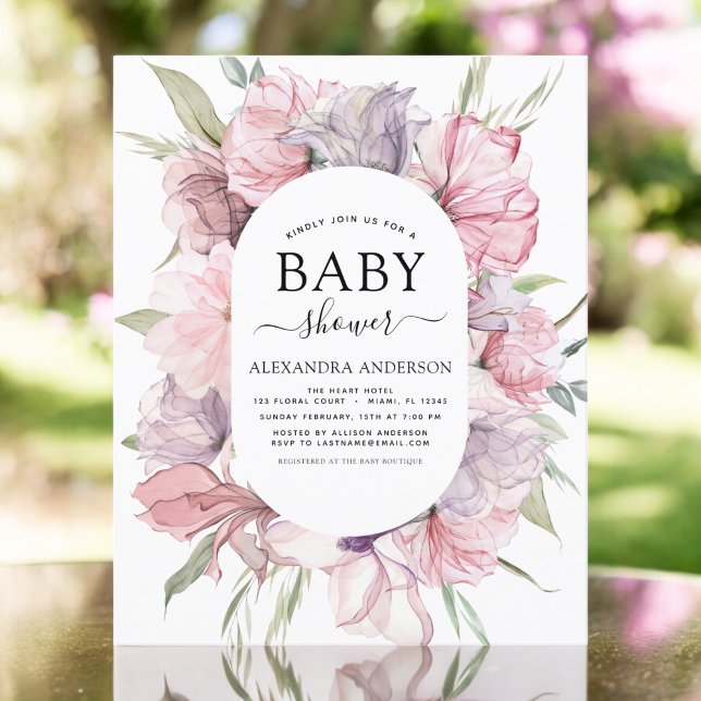 Budget Baby Shower Boho Dammig Rosa Lila (Skapare uppladdad)