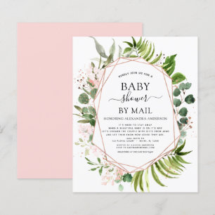 Budget Baby Shower by Mail Greenery-inbjudan