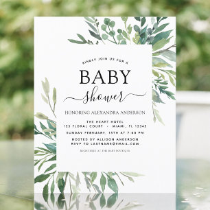 Budget Baby Shower Greenery Botaniy