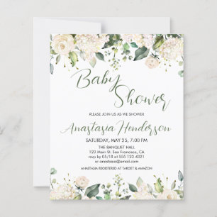 BUDGET Baby Shower-inbjudan.