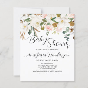 BUDGET Baby Shower-inbjudan.