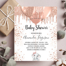 Budget Baby Shower ro elephant-flickinbjudan