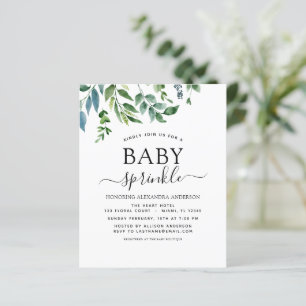 Budget Baby Sprinkle Shower Greenery Botaniy