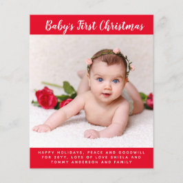 Budget Babys Första Jul FOTO  Brev