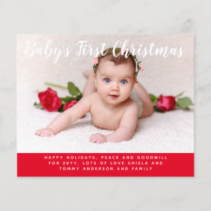Budget Babys första julafton PHOTO Brev