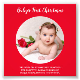 Budget Babys Första julmall Inbjudan Fototryck