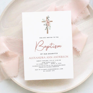 Budget Baptism Dusty Rosa ros Greenery Eucalyptus