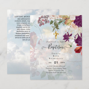 BUDGET BAPTISM - hösten - Blommigt Christening Inv