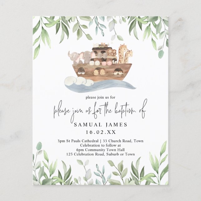 Budget Baptism Noahs Ark (Framsida)