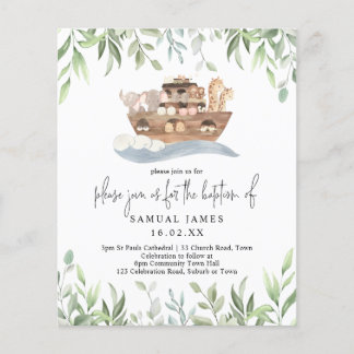 Budget Baptism Noahs Ark